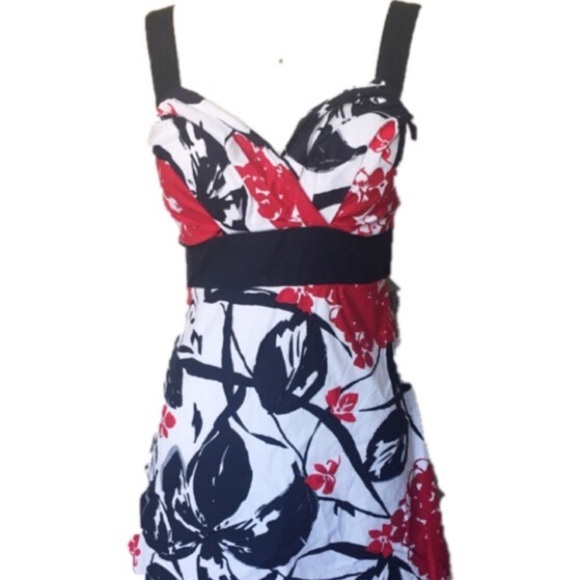 Speechless Rockabilly Vintage Cotton Floral Print Summer Dress - Picture 3 of 14